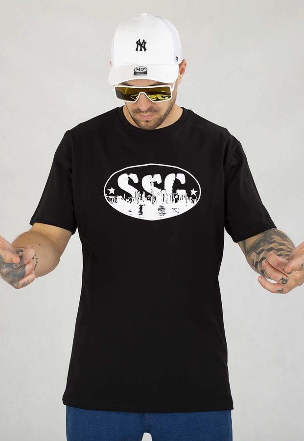 T-Shirt SSG Oval City czarny