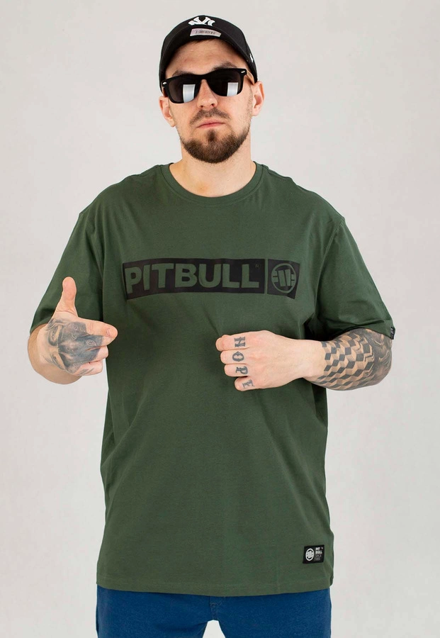 T-shirt Pit Bull Hilltop 170 zielono czarny