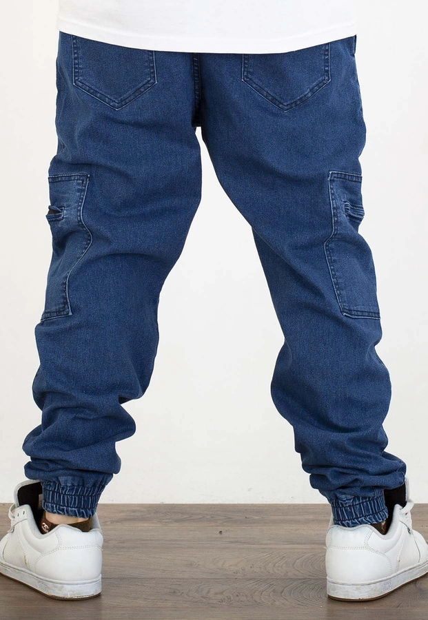 Spodnie Jigga Wear Zip Cargo niebieskie