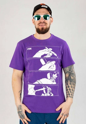 T-shirt Dudek P56 Joint fioletowy