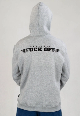 Bluza Red Eyes Fuck Off szaro czarna