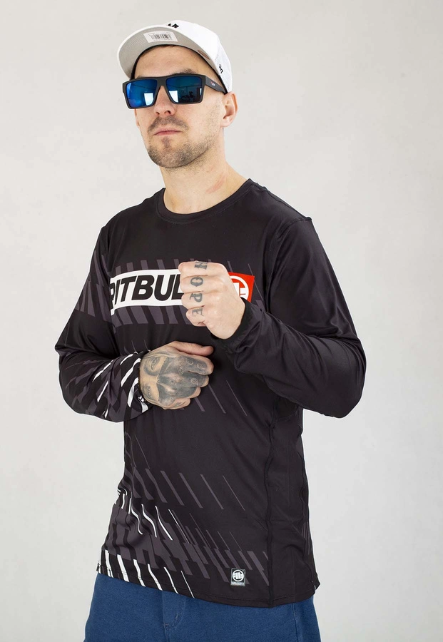 Longsleeve Pit Bull Sportowy Mesh Performance Pro Plus Street Dog czarny