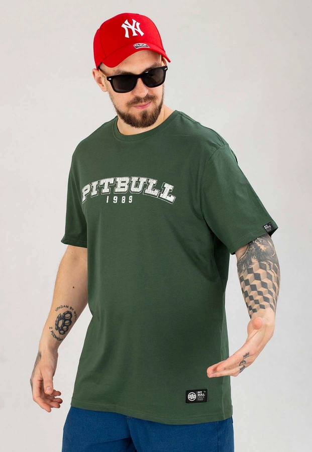 T-shirt Pit Bull Born In 1989 zielony