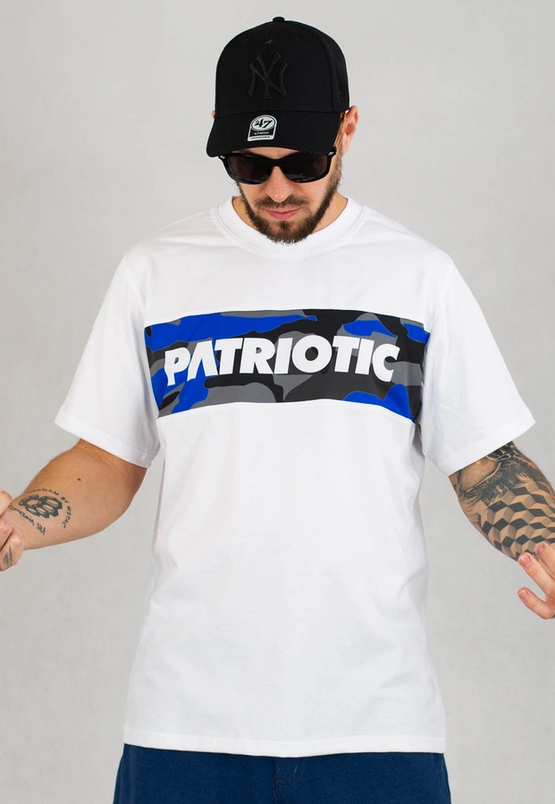 T-shirt Patriotic Futura Camo Box biały