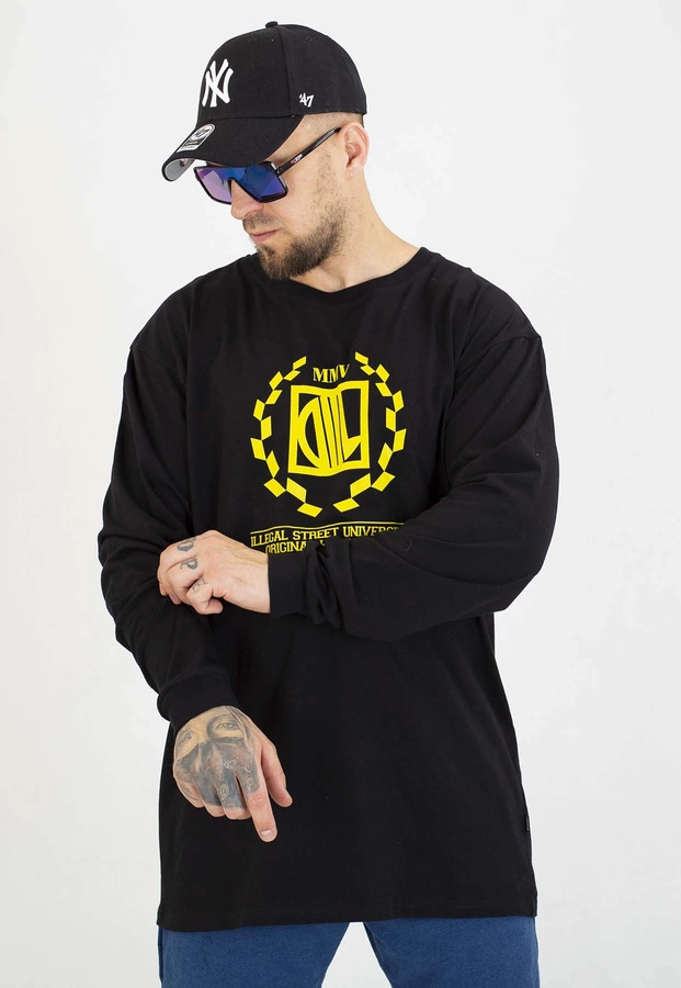Longsleeve Diil Laur czarno żółty