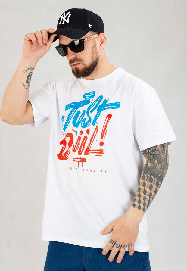 T-shirt Diil Just Diil biały