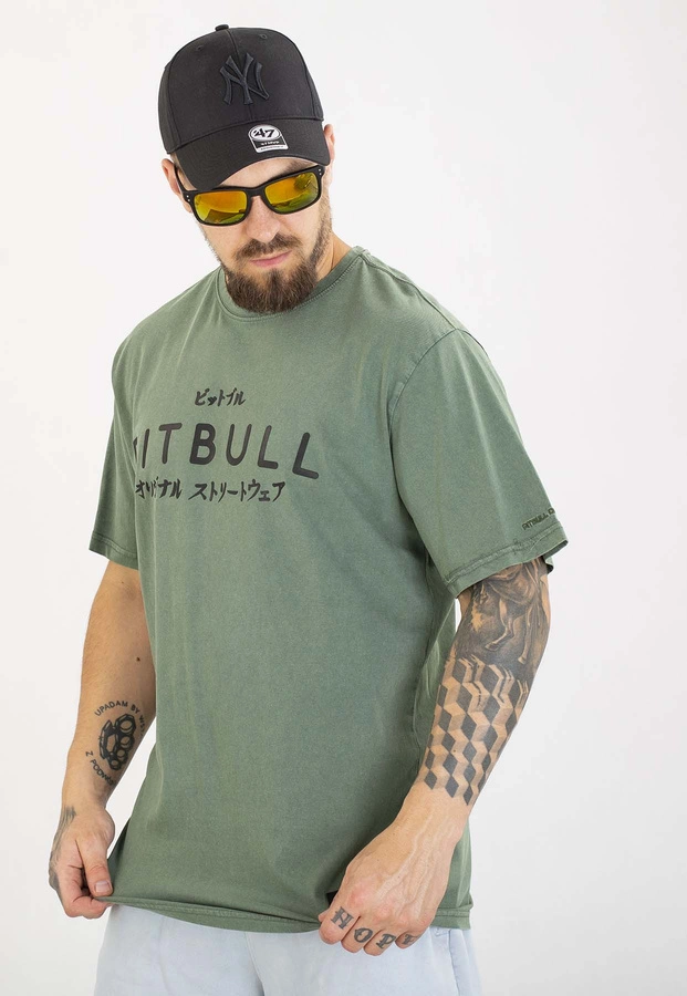 T-shirt Pit Bull Mt.Fuji 190 sage green