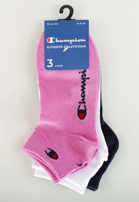 Skiety Champion U20099 3-pak różowe białe granatowe