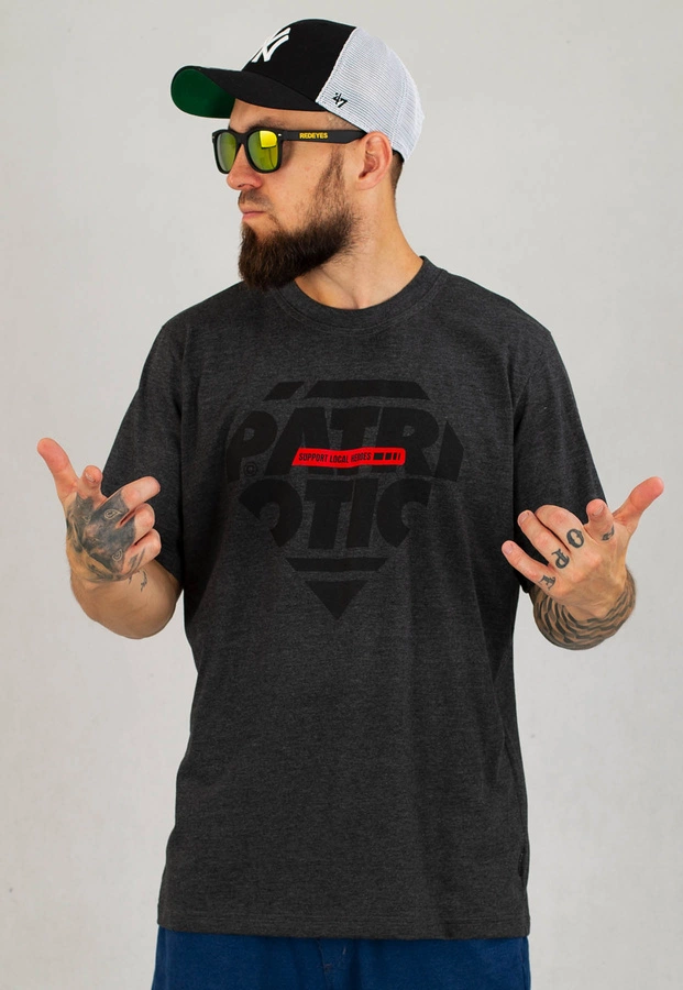 T-shirt Patriotic Cls Diamond grafitowy