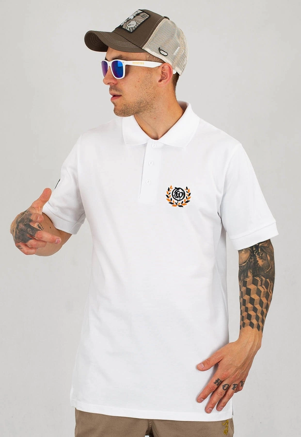 T-Shirt Polo 360CLTH Team biały
