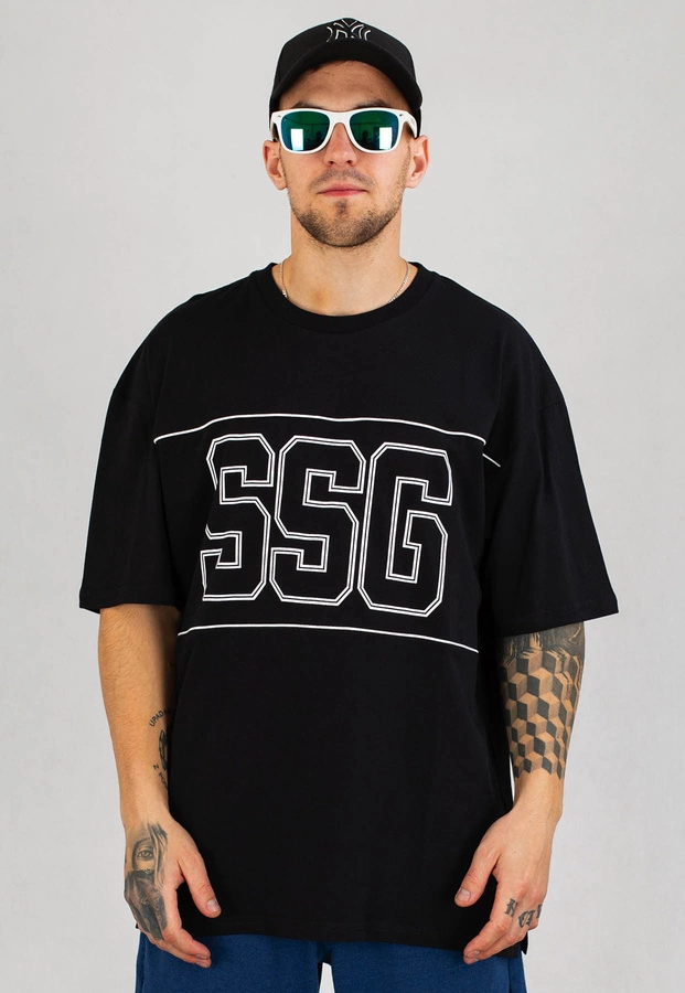 T-Shirt SSG Baggy 99 Piping Outline czarny