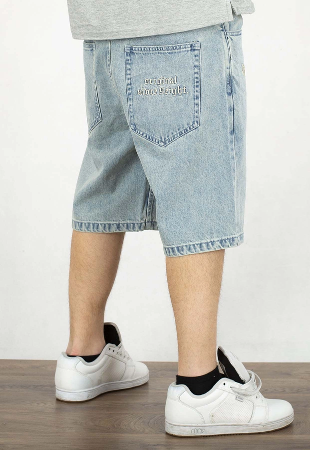 Spodenki Mass Jeans Bergen Loose Fit light blue