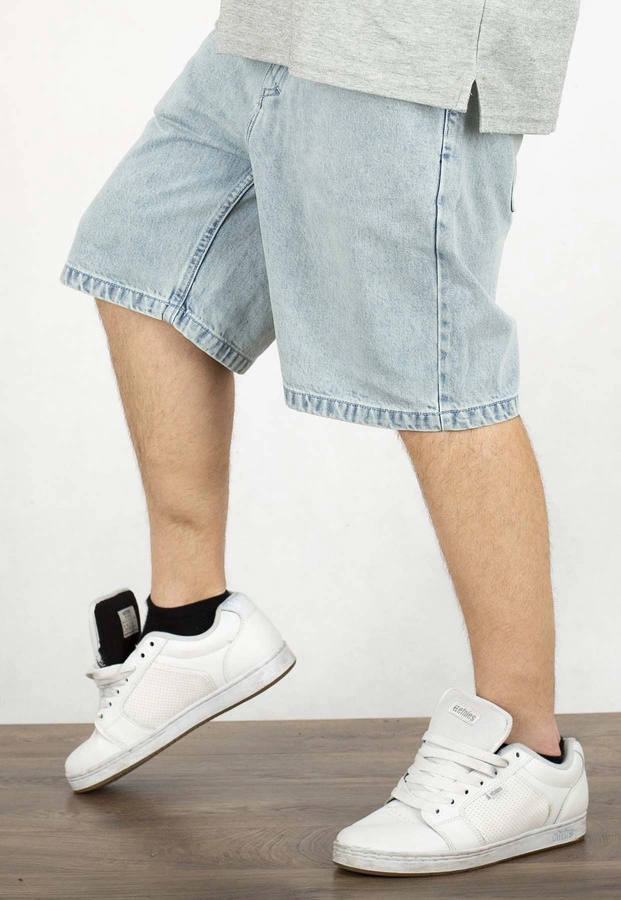 Spodenki Mass Jeans Relax Fit Box light blue