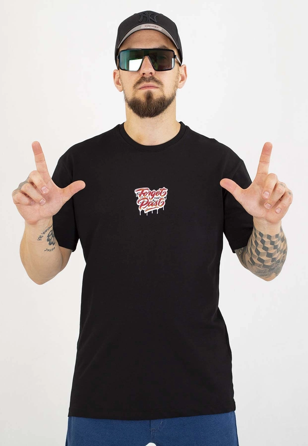 T-shirt Motive Forget Big Back Bordo White Logo czarny