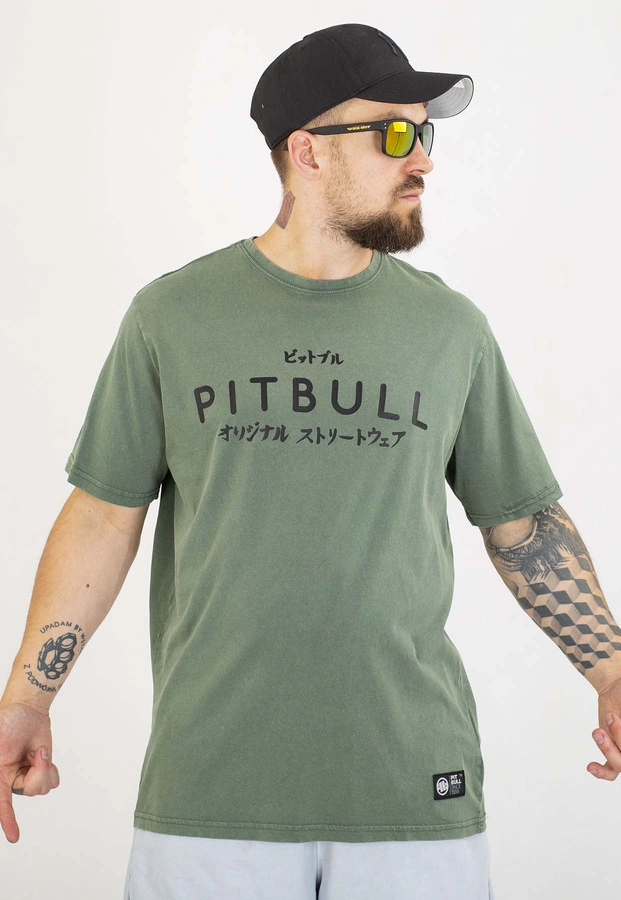 T-shirt Pit Bull Mt.Fuji 190 sage green