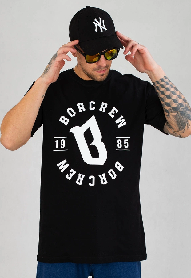 T-shirt B.O.R. Biuro Ochrony Rapu BORCrew 1985 czarny