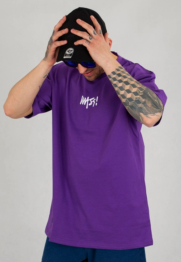 T-shirt Mass Signature Small Logo fioletowy