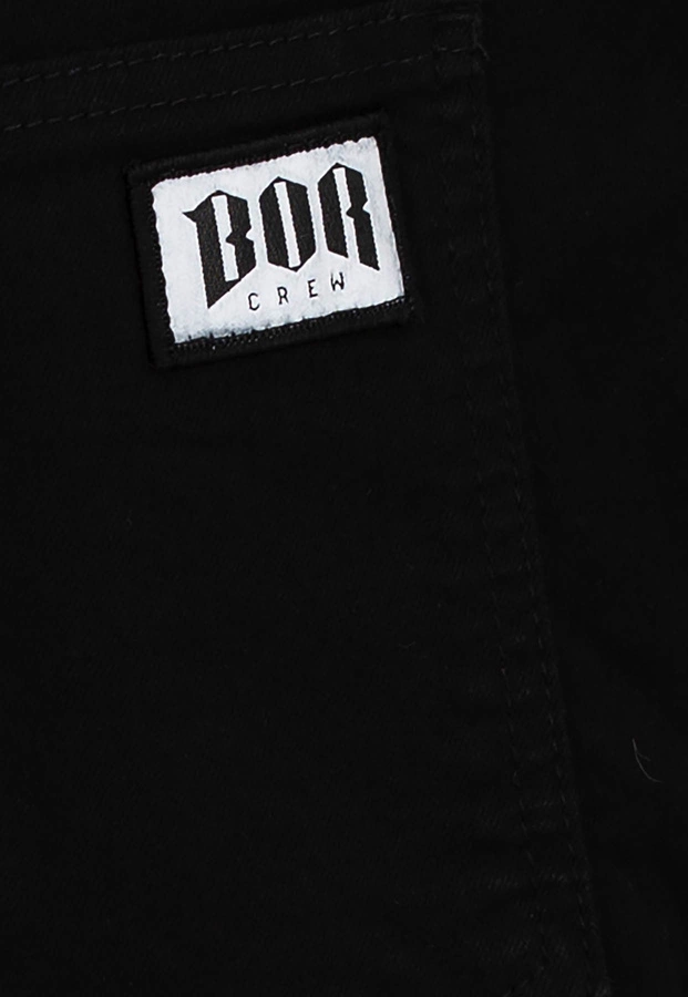 Spodenki B.O.R. Biuro Ochrony Rapu Bor New czarny jeans