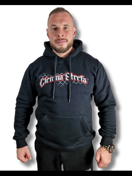 Bluza Ciemna Strefa Z Kapturem Szacunek czarna