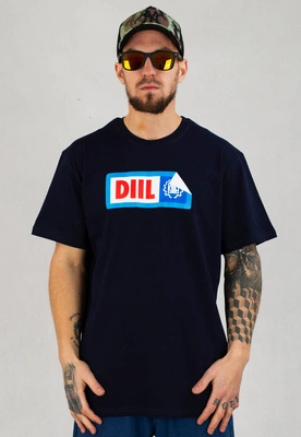 T-shirt Diil Sticker granatowy