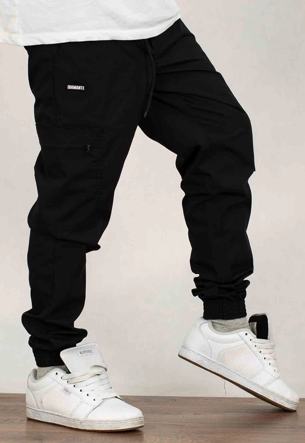 Spodnie Diamante Wear Jogger Cargo Unisex Rip Stop czarne