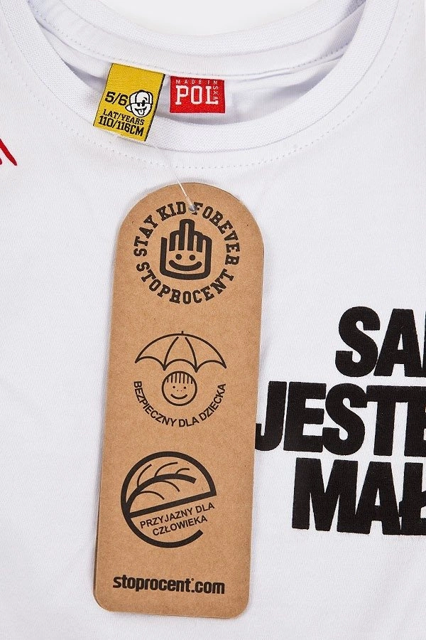T-shirt Stoprocent Mały biały