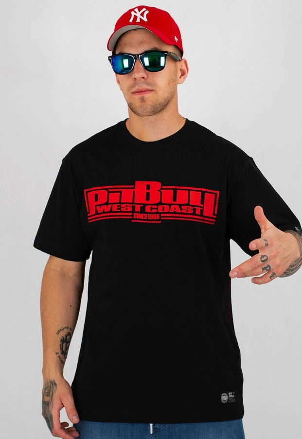 T-shirt Pit Bull Red Nose 2019 czarny