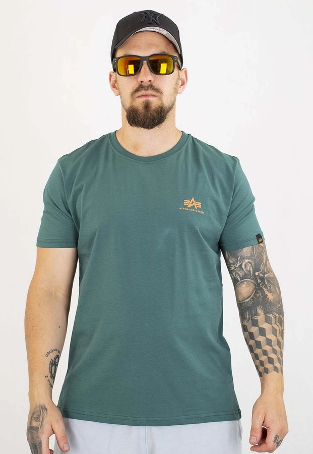 T-shirt Alpha Industries Back Print 128507 zielony