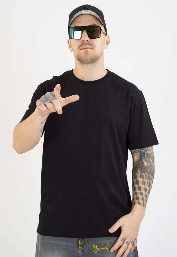 T-shirt Stoprocent Haftbark czarno czarny