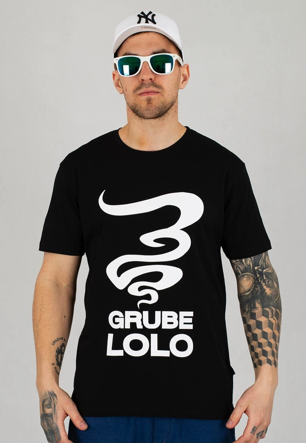 T-shirt Grube Lolo Big Logo czarny