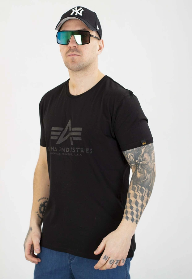 T-shirt Alpha Industries Basic Carbon 100501CB czarno czarny