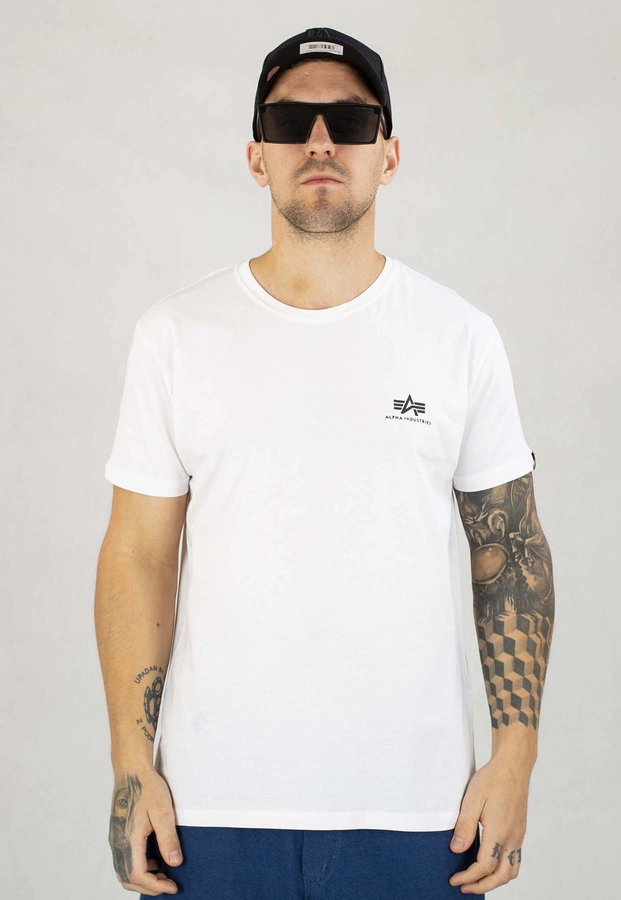 T-shirt Alpha Industries Back Print 128507 biały