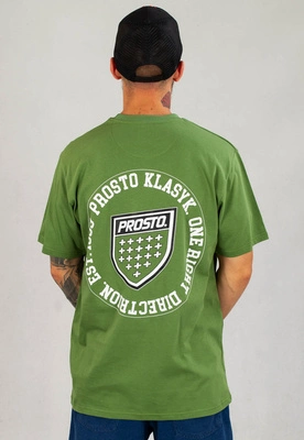 T-shirt Prosto Staples zielony