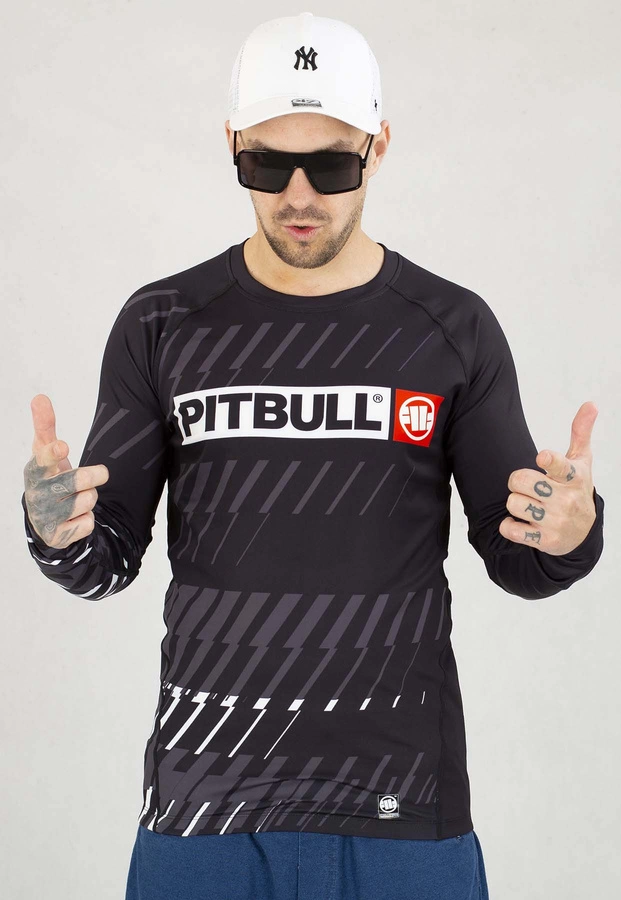 Longsleeve Pit Bull Sportowy Rashguard Street Dog czarny