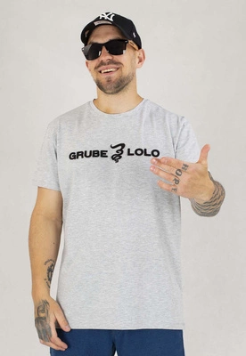 T-shirt Grube Lolo Dymek szary