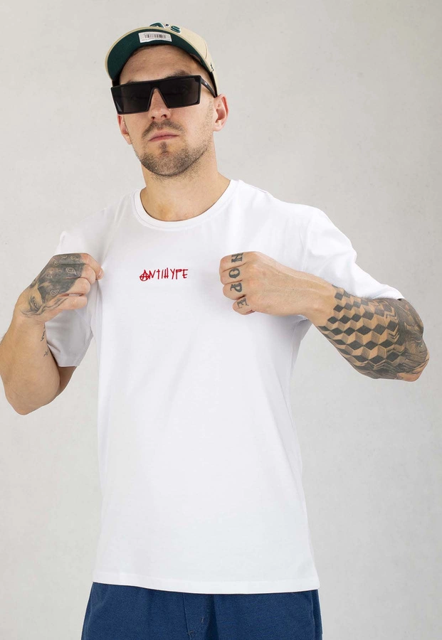 T-shirt Antihype Ring biały