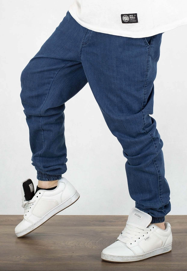 Spodnie Jigga Wear Crown Jogger Jeans Pool blue