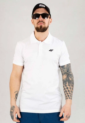 T-shirt Polo 4F M129 biały