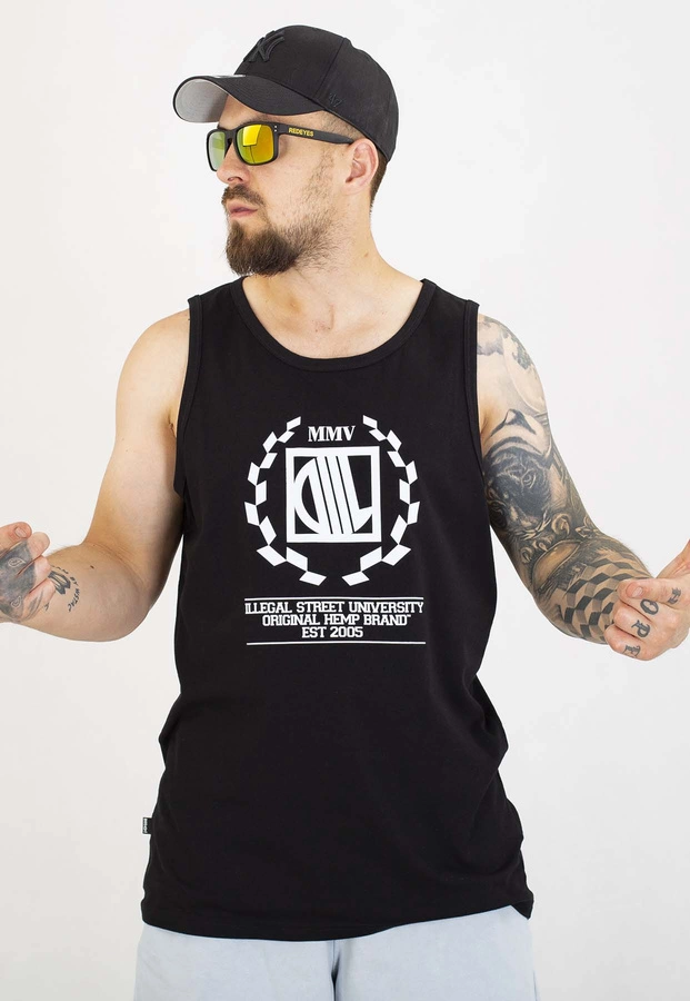 Tank Diil Laur czarno biały
