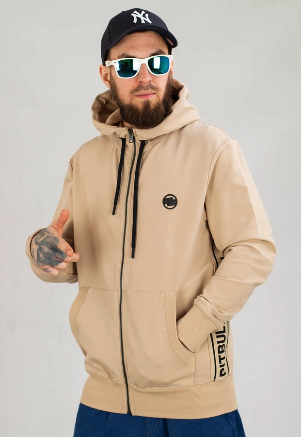Bluza Pit Bull Z Kapturem Zip French Terry Lotus beżowa