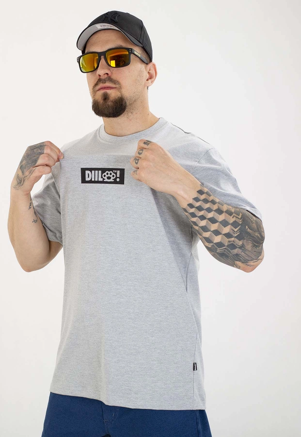 T-shirt Diil Kastet szary