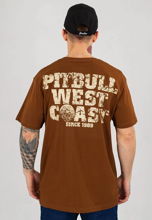 T-shirt Pit Bull Tray Eight brązowy 