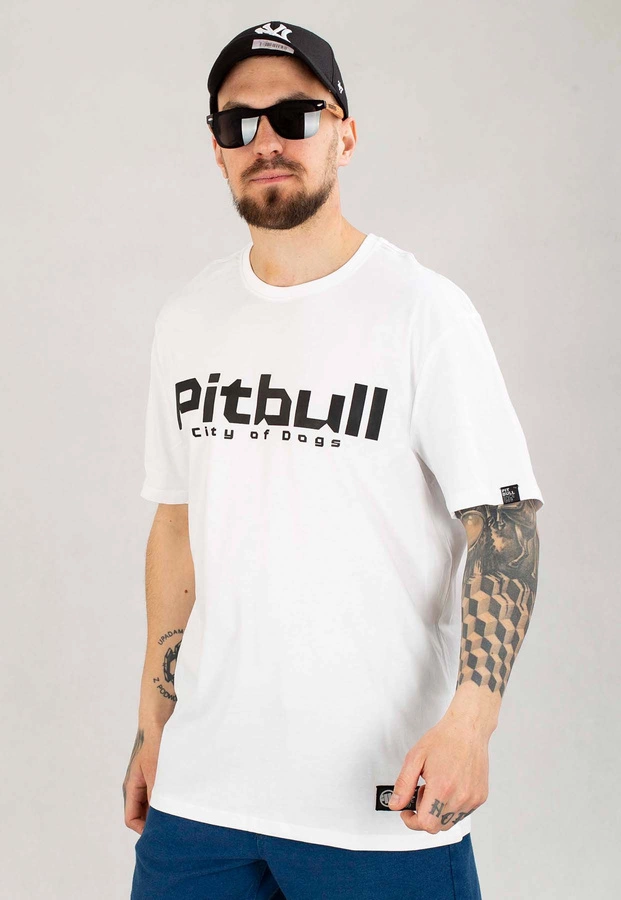 T-shirt Pit Bull City Of Dogs biały