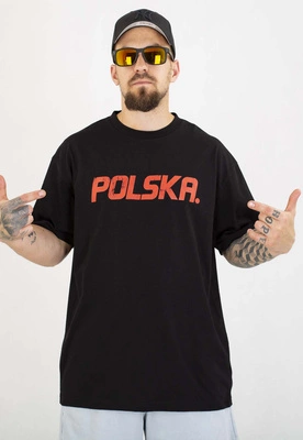 T-shirt Prosto Oversize Polska czarny