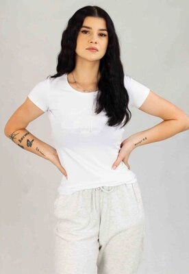 T-Shirt 4F Regular F0907 biały