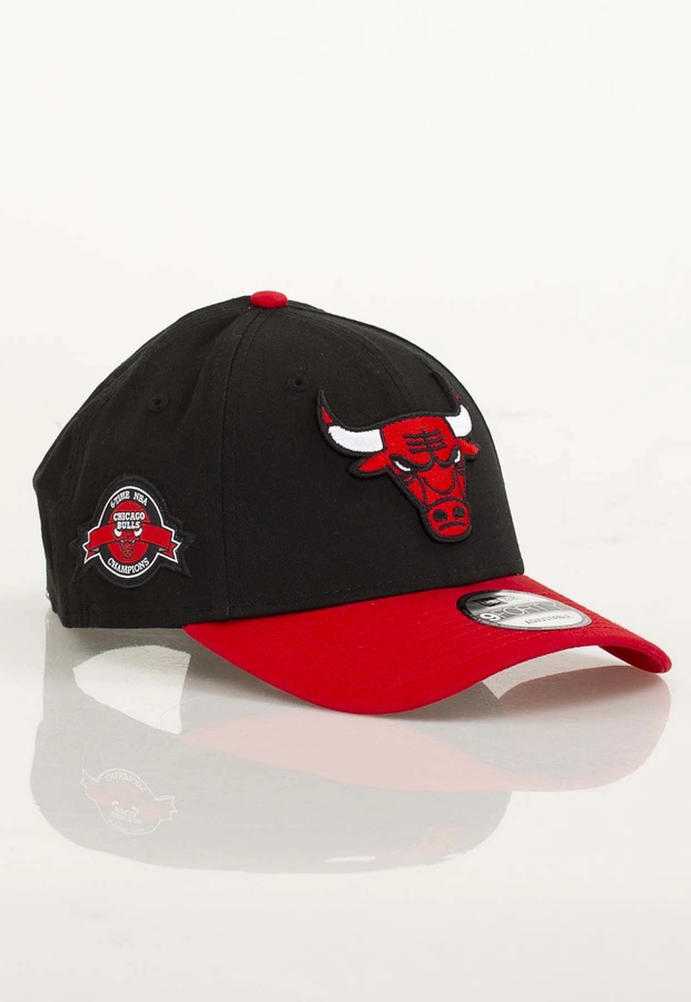 Czapka Trucker New Era Side Patch 9Forty Bulls 60667446 czarno czerwona