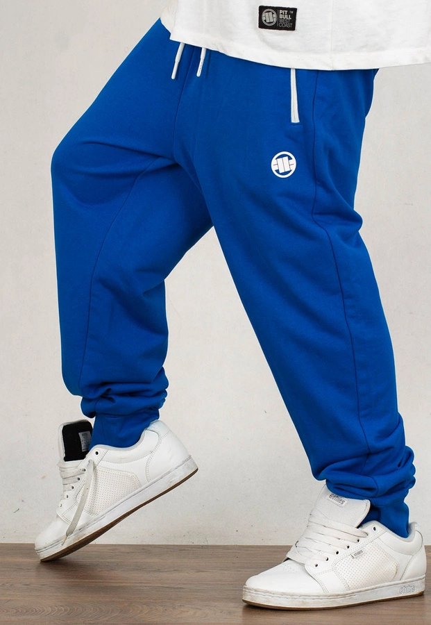 Dresy Pit Bull Trackpants Small Logo Terry Group niebieskie