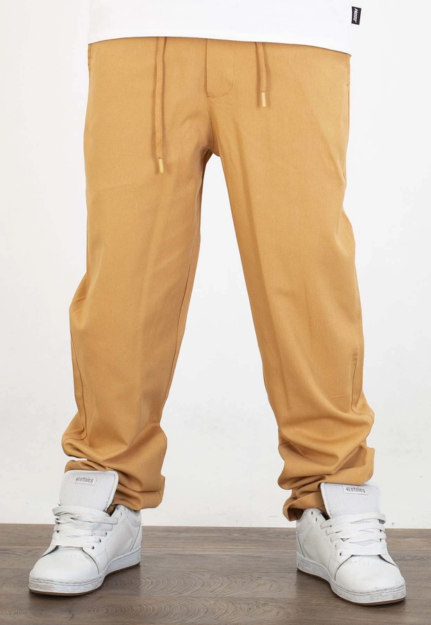 Spodnie Jigga Wear Chino brązowe
