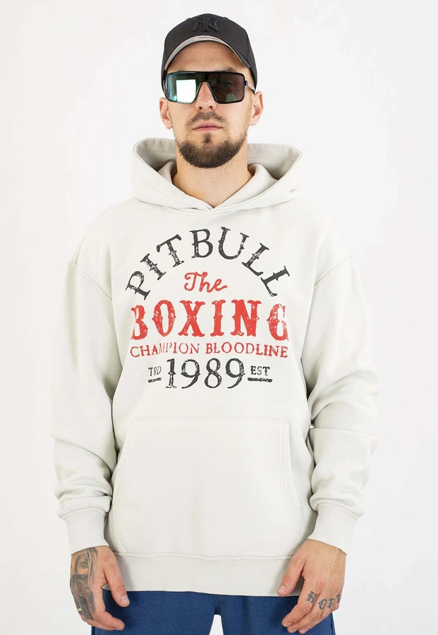 Bluza Pit Bull Z Kapturem Champion Bloodline white stone
