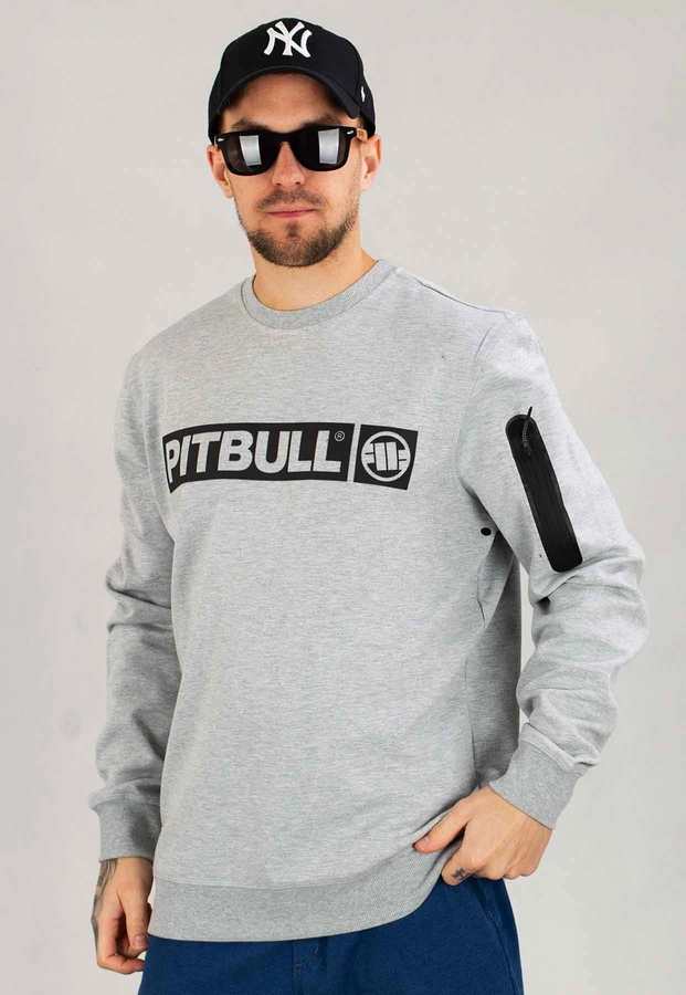 Bluza Pit Bull Bez Kaptura Beyer szara